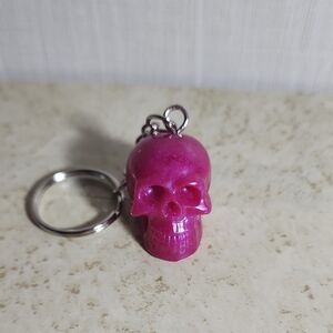 Skull Keychain ( pink )